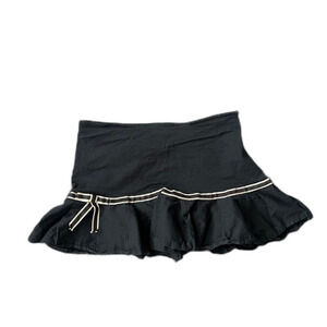 charlotte russe black mini skirt ruffle hem